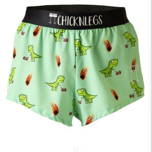 Chicknlegs Men's Dino-sore 2" Split Shorts Medium